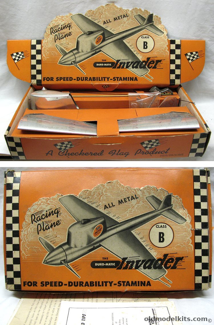 Duro-Matic Invader Class B Control Line Metal Racing Aircraft plastic model kit